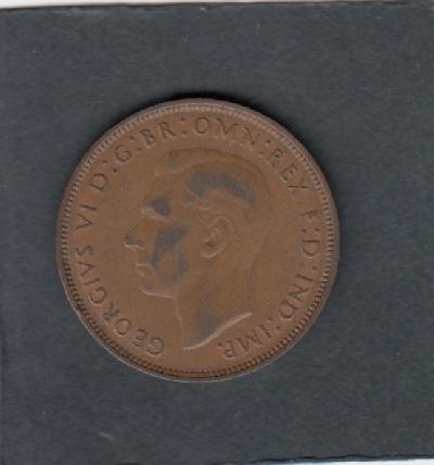 Beschrijving: 1 Penny  GEORGIUS VI  